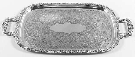 Henley (Silverplate, Hollowware) Small Silverplate Waiter Tray