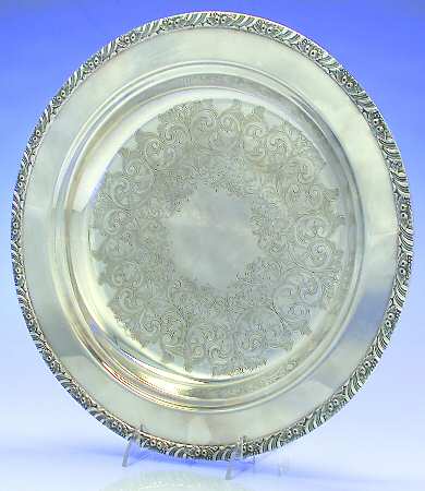 Henley (Silverplate, Hollowware) 14" Round Entree Server No Lid