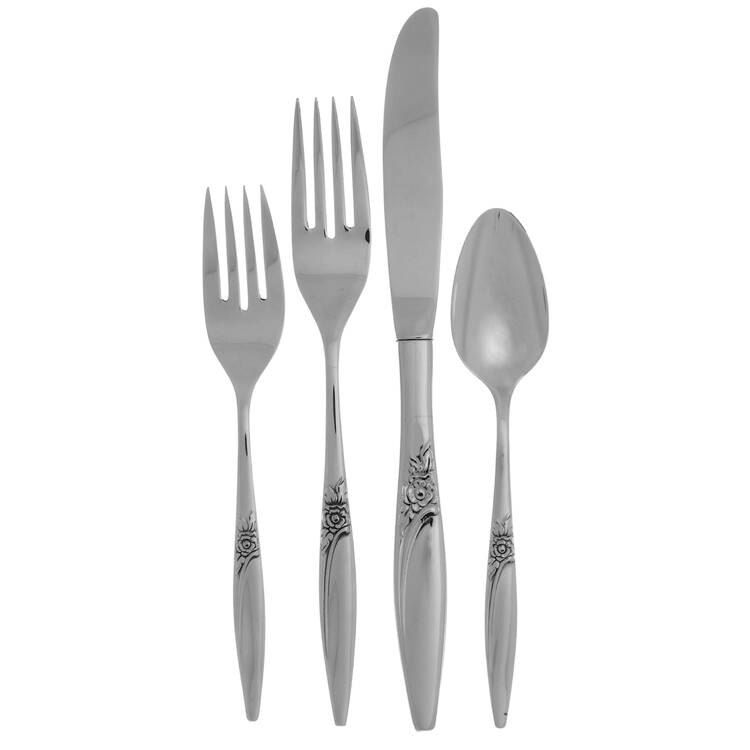 Highland Rose (Stainless) 4 Piece Place Setting