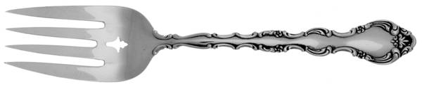 Impresario (Sterling, 1974) Medium Solid Cold Meat Serving Fork