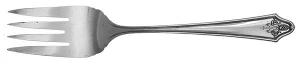 Imperial (Silverplate), 1928 Medium Solid Cold Meat Serving Fork