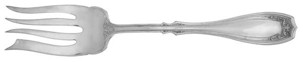 Irving (Silverplate) Medium Solid Cold Meat Serving Fork