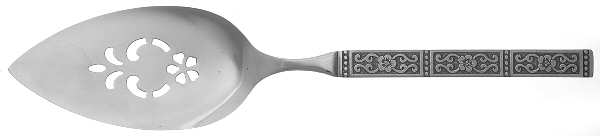 Isabella (Stainless) Server-Pie/Solid-Pierced