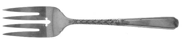 Janet (Silverplate, 1936) Medium Solid Cold Meat Serving Fork