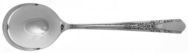 Jasmine (Silverplate, 1939) Round Bowl Soup Spoon (Gumbo)