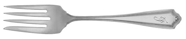 Jefferson (Silverplate, 1913) Monogram Individual Salad Fork