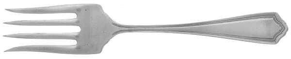 Jefferson (Silverplate, 1913) Small Solid Cold Meat Serving Fork
