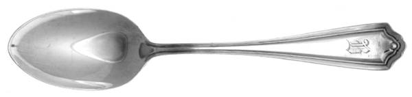 Jefferson (Silverplate, 1913) Monogram Place/Oval Soup Spoon