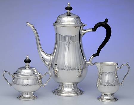 Jefferson (Silverplate, Hollowware) (3 Pc) Coffee Set with Coffee Pot