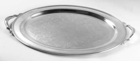 Jefferson (Silverplate, Hollowware) Large Silverplate Waiter Tray