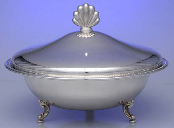 Jefferson (Silverplate, Hollowware) Silverplate Round Covered Casserole