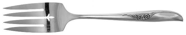Jennifer-Ada (Silverplate, 1959) Medium Solid Cold Meat Serving Fork