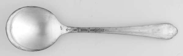 June-Nursery (Silverplate, 1932, No Monograms) Round Bowl Soup Spoon (Gumbo)