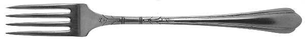 June-Nursery (Silverplate, 1932, No Monograms) Grille Fork (Viande)