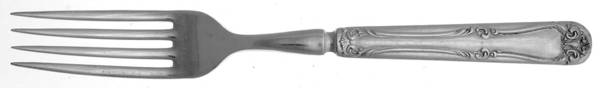 Kenwood (Silverplate, 1907) Indented Solid Handled Fork