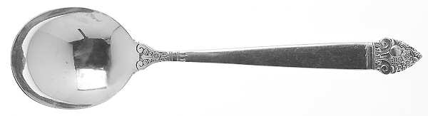 King Cedric (Silverplate, 1933, No Monogram) Round Bowl Soup Spoon (Cream Soup)