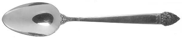 King Cedric (Silverplate, 1933, No Monogram) Place/Oval Soup Spoon
