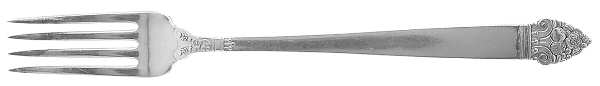 King Cedric (Silverplate, 1933, No Monogram) Grille Fork (Viande)