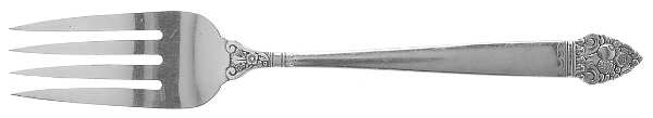 King Cedric (Silverplate, 1933, No Monogram) Individual Salad Fork