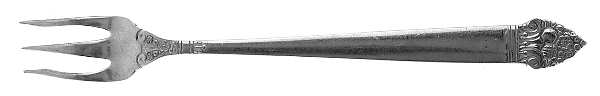 King Cedric (Sterling, 1949) Cocktail/Seafood Fork