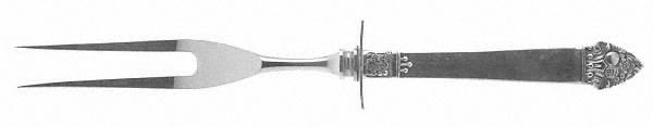 King Cedric (Sterling, 1949) Small Steak Carving Fork with Stainless Prongs