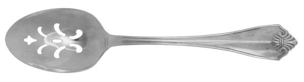 King James (Silverplate, 1985) Pierced Tablespoon (Serving Spoon)