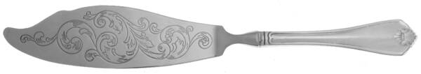 King James (Silverplate, 1985) Fish Serving Knife with Stainless Blade HC