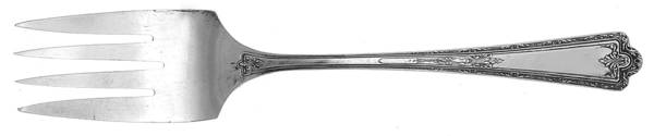 Kingston (Silverplate, 1929) Medium Solid Cold Meat Serving Fork