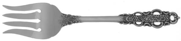 Kings & Queens (Stainless) Medium Solid Cold Meat Serving Fork