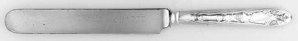 La Concorde (Silverplate, 1910) Blunt Solid Knife with Bolster