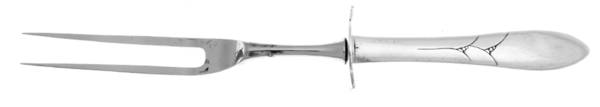 Lady Hamilton (Silverplate, 1932) Large Stainless-Prong Roast Carving Fork