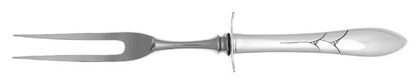 Lady Hamilton (Silverplate, 1932) Large Stainless-Prong Roast Carving Fork