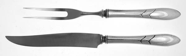 Lady Hamilton (Silverplate, 1932) Small 2-Piece Steak Carving Set w/Stainless Blade