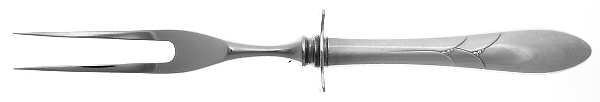 Lady Hamilton (Silverplate, 1932) Small Steak Carving Fork with Stainless Prongs