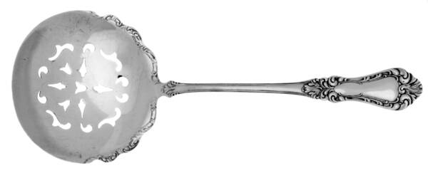 Lakewood-Warren (Silverplate, 1901) Large Pierced Pea Serving Spoon