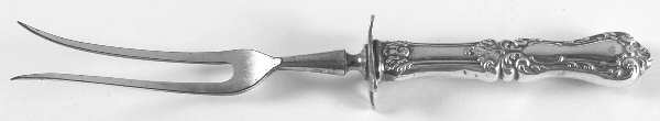 Lakewood-Warren (Silverplate, 1901) Small Steak Carving Fork, Silverplate Prongs