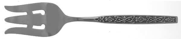 Latin Quarter (Stainless) Medium Solid Cold Meat Serving Fork
