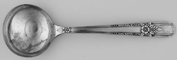 La Rose (Silverplate, 1938) Round Bowl Soup Spoon (Bouillon)