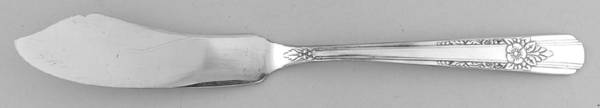 La Rose (Silverplate, 1938) Flat Handle Master Butter Knife