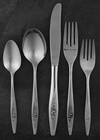 Lasting Rose (Stainless) 5 Piece Place Setting