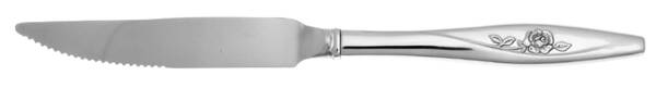 Lasting Rose (Stainless) Steak Knife Individual Hollow, Serrate HC