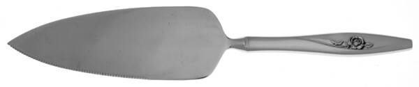 Lasting Rose (Stainless) Pie Server with Serrated Stainless Blade HC