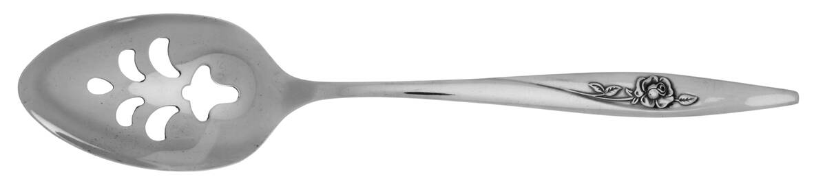 Lasting Rose (Stainless) Pierced Tablespoon (Serving Spoon) HC