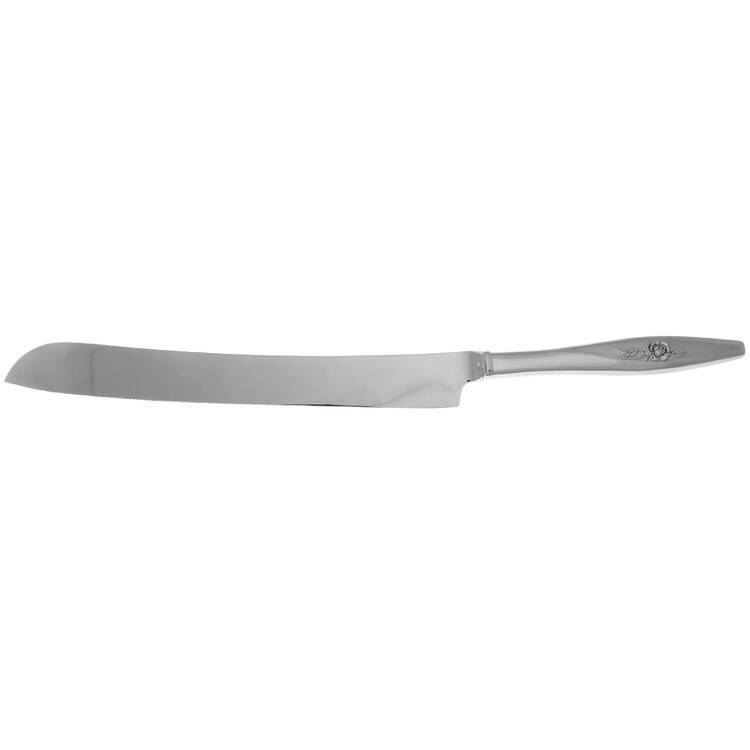 Lasting Rose (Stainless) Wedding Cake Knife with Stainless Blade HC