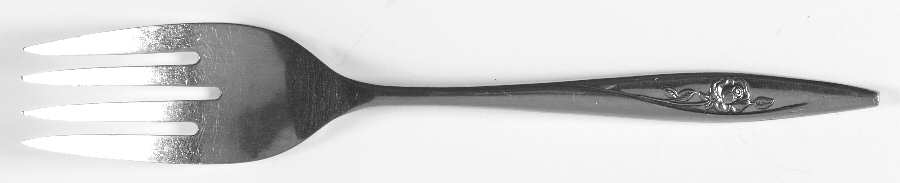 Lasting Rose (Stainless) Medium Solid Cold Meat Serving Fork