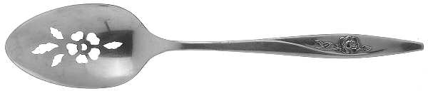 Lasting Rose (Stainless) Pierced Tablespoon (Serving Spoon)