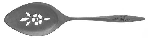 Lasting Rose (Stainless) Pierced All Stainless Pie Server
