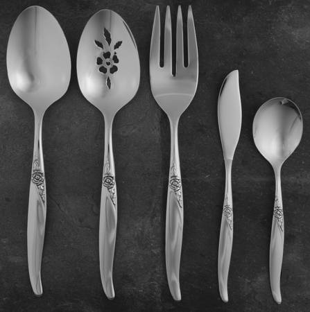 La Rose (Stainless) 5 Piece Hostess Set