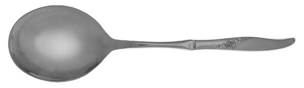 La Rose (Stainless) Casserole Spoon with Smooth Stainless Bowl HC