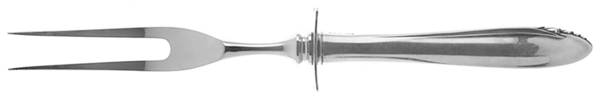 Lasting Spring (Sterling, 1949) Small Steak Carving Fork with Stainless Prongs